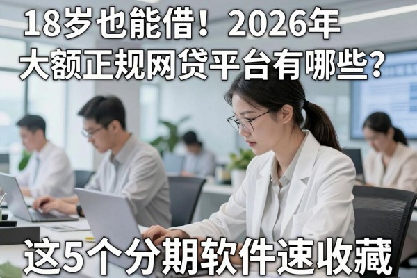 18岁也能借!2026年大额正规网贷平台有哪些?这5个分期软件速收藏