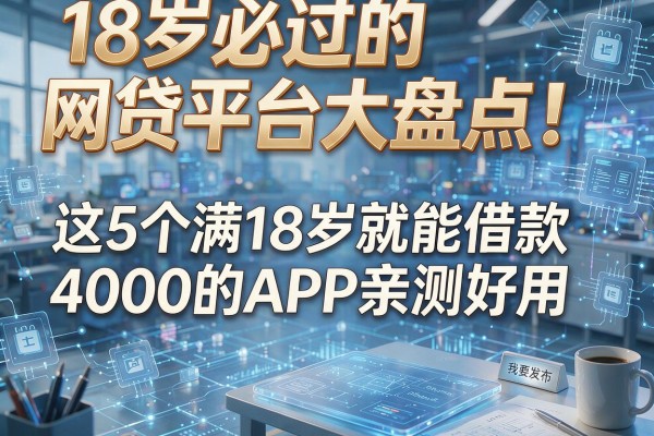 18岁必过的网贷平台大盘点！这5个满18岁就能借款4000的APP亲测好用