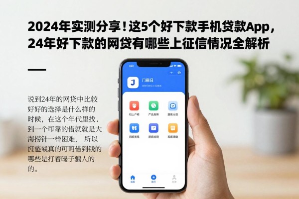 2024年实测分享!这5个好下款的手机贷款app,24年好下款的网贷有哪些上征信情况全解析