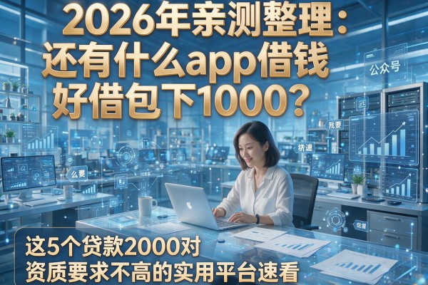 2026年亲测整理：还有什么app借钱好借包下1000？这5个贷款2000对资质要求不高的实用平台速看