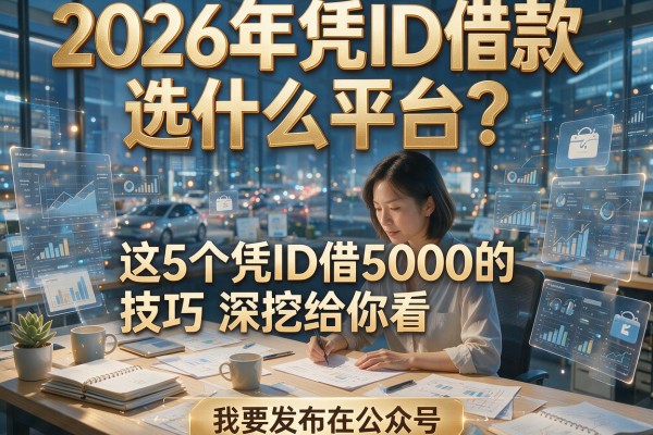 2026年凭ID借款选什么平台？这5个凭ID借5000的技巧深挖给你看！
