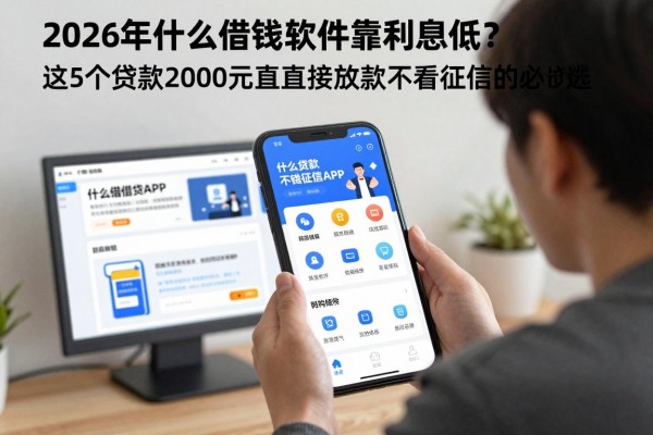 2026年什么借钱软件可靠利息低?这5个贷款2000元直接放款不看征信的app必选!