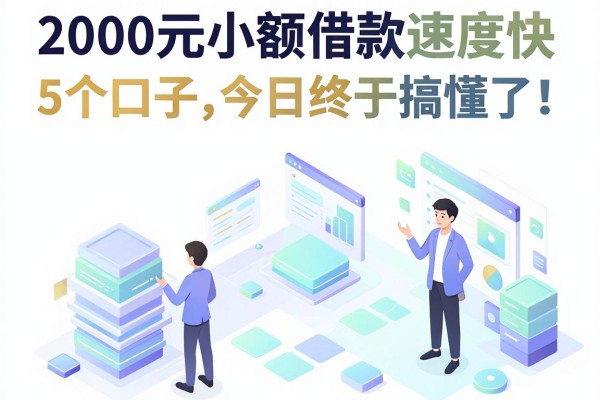 2000元小额借款速度快的5个口子，今日终于搞懂了！