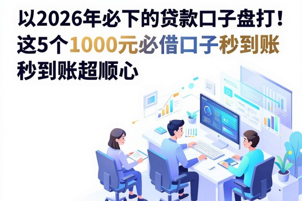 2026年必下的贷款口子盘点!这5个1000元必借口子秒到账超顺心