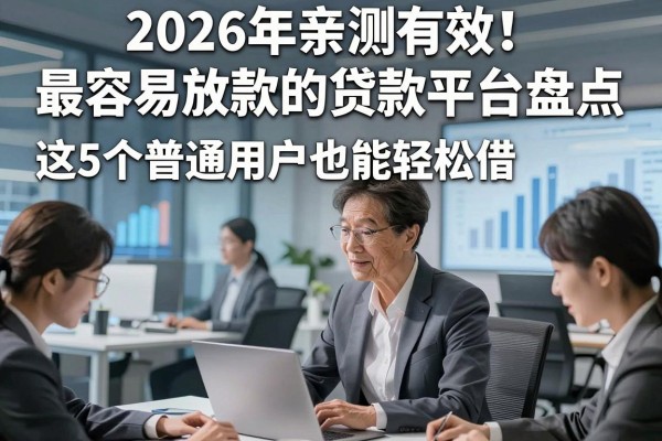 2026年亲测有效!最容易放款的贷款平台盘点,这5个普通用户也能轻松借