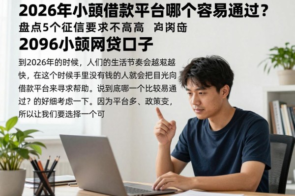 2026年小额借款平台哪个容易通过？盘点5个征信要求不高的2026小额网贷口子