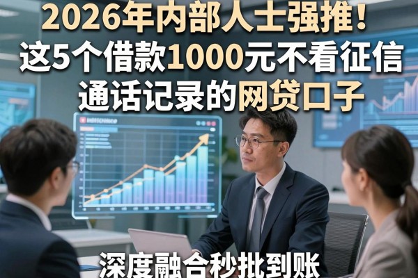 2026年内部人士强推!这5个借款1000元不看征信通话记录的网贷口子,深度融合秒批到账