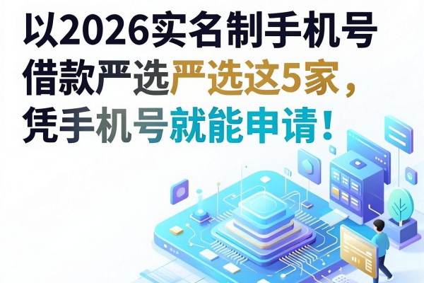 2026实名制手机号借款严选这5家,凭手机号就能申请!
