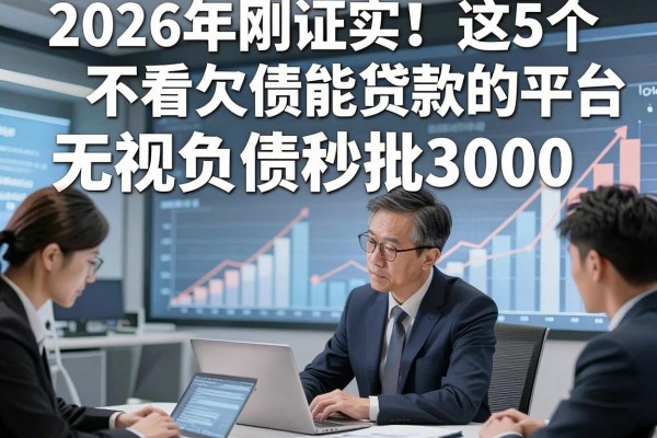 2026年刚证实！这5个不看欠债能贷款的平台，无视负债秒批3000