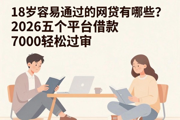 18岁容易通过的网贷有哪些?2026这五个平台借款7000轻松过审