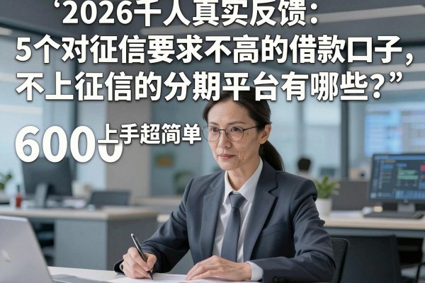 2026千人真实反馈:5个对征信要求不高的借款口子,不上征信的分期平台有哪些?6000上手超简单