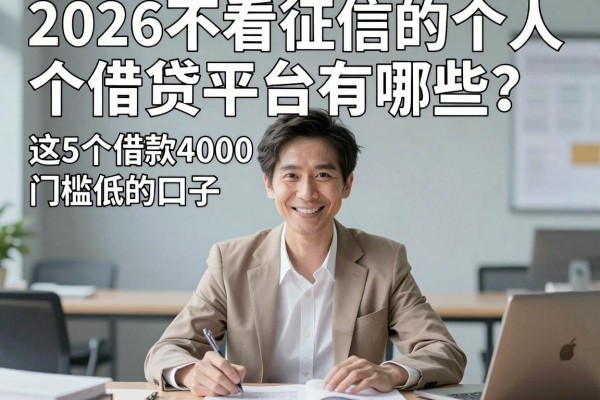 2026不看征信的个人借贷平台有哪些？这5个借款4000门槛低的口子惊呆全网！