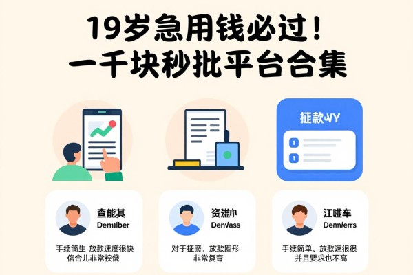 19岁急用钱必过！一千块秒批平台合集，附5个不查征信信用卡贷款APP