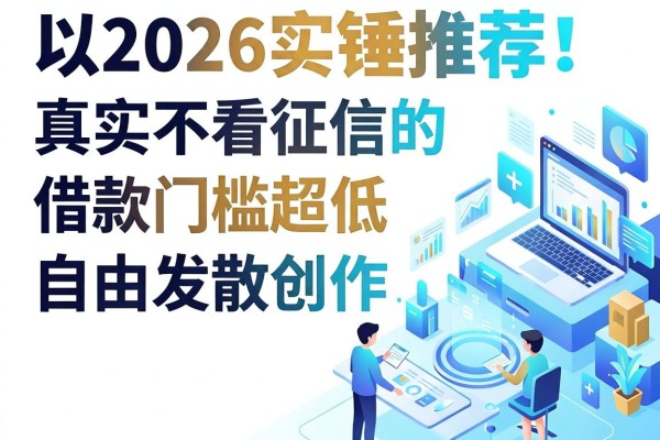 2026实锤推荐!这5个真实不看征信的网贷软件,借款门槛超低