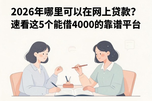2026年哪里可以在网上贷款?速看这5个能借4000的靠谱平台