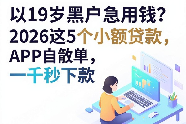 19岁黑户急用钱?2026这5个小额贷款APP一千秒下款,操作简单稳到账