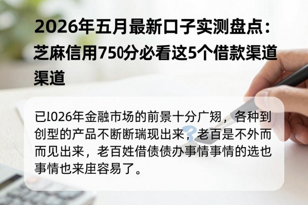 2026年五月最新口子实测盘点：芝麻信用750分必看这5个借款渠道