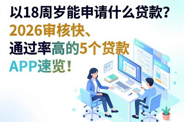 18周岁能申请什么贷款?2026审核快、通过率高的5个贷款APP速览!