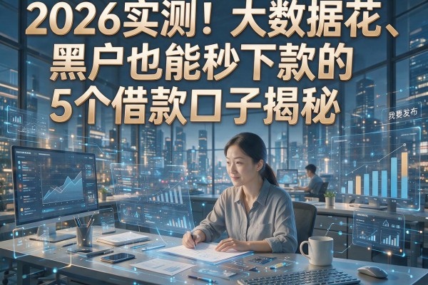 2026实测！大数据花、黑户也能秒下款的5个借款口子揭秘