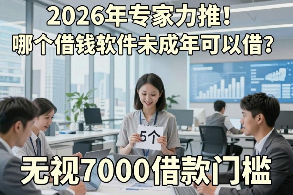 2026年专家力推!哪个借钱软件未成年可以借?这5个软件号称无视7000借款门槛