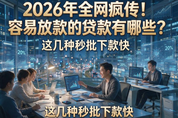 2026年全网疯传！容易放款的贷款有哪些？这几种秒批下款快！
