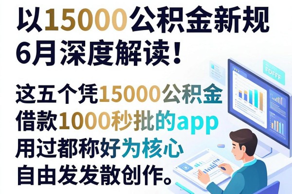 15000的公积金新规6月深度解读！这五个凭15000公积金借款1000秒批的app，用过都称好