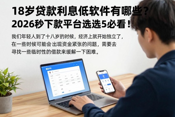 18岁贷款利息低的软件有哪些?2026秒下款平台精选,这5个必看!