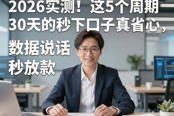 2026实测!这5个周期30天的秒下口子真省心,数据说话秒放款