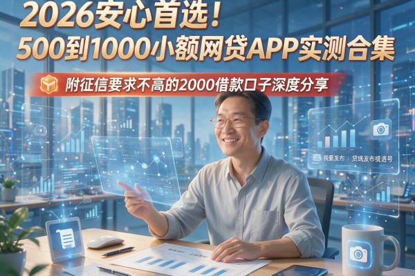 2026安心首选！500到1000小额网贷APP实测合集，附征信要求不高的2000借款口子深度分享