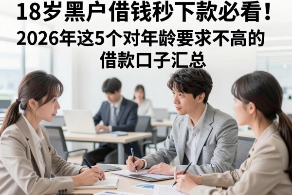 18岁黑户借钱秒下款必看!2026年这5个对年龄要求不高的借款口子汇总