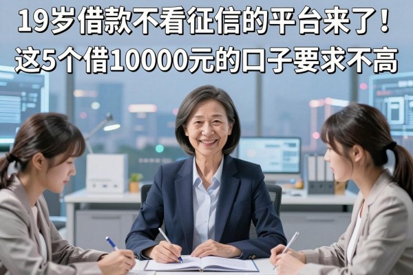 19岁借款不看征信的平台来了!这5个借10000元的口子要求不高
