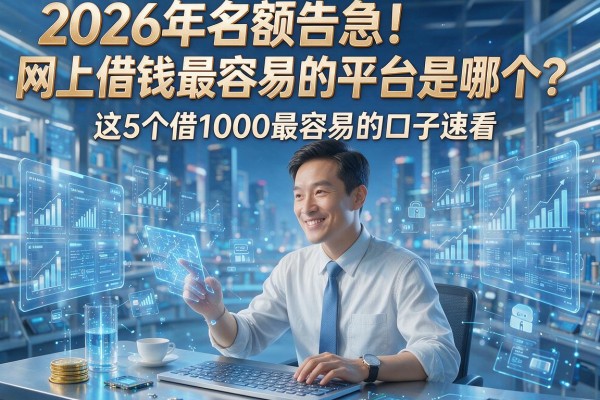 2026年名额告急！网上借钱最容易的平台是哪个？这5个借1000最容易的口子速看