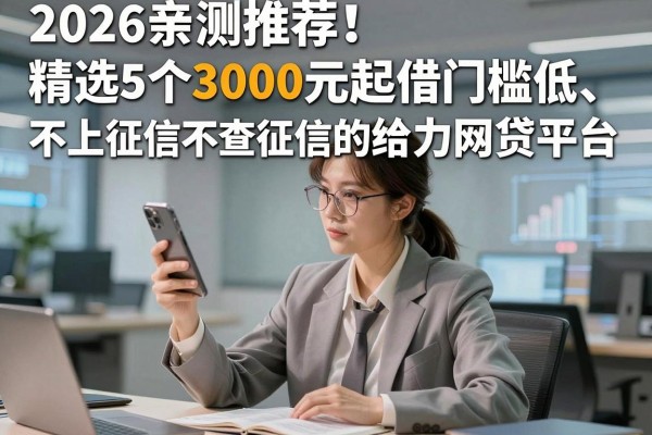2026亲测推荐!精选5个3000元起借门槛低、不上征信不查征信的给力网贷平台