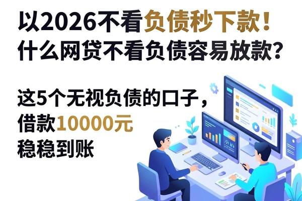 2026不看负债秒下款!什么网贷不看负债容易放款?这5个无视负债的口子,借款10000元稳稳到账