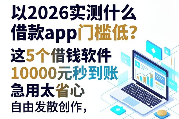 2026实测什么借款app门槛低?这5个借钱软件10000元秒到账,急用太省心