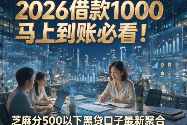 2026借款1000马上到账必看！芝麻分500以下黑贷口子最新聚合