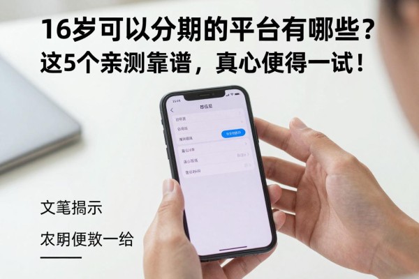 16岁可以分期的平台有哪些？这5个亲测靠谱，真心值得一试！