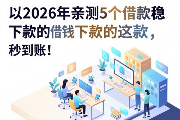 2026年亲测5个借款稳下款的App，这些借钱下款的App真的秒到账！