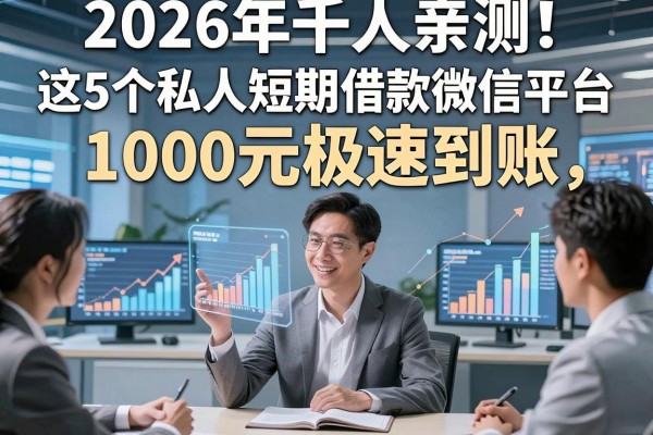 2026年千人亲测！这5个私人短期借款微信平台，1000元极速到账