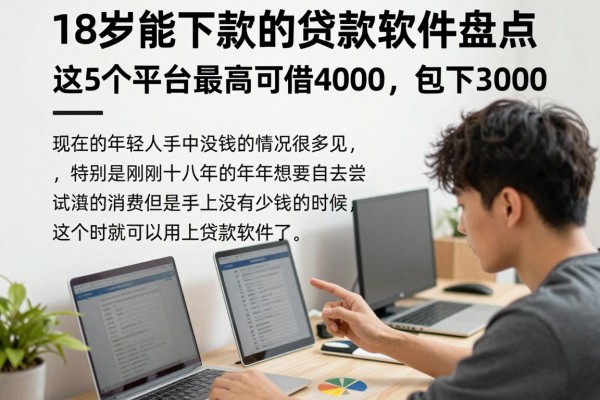 18岁能下款的贷款软件盘点,这5个平台最高可借4000,包下3000
