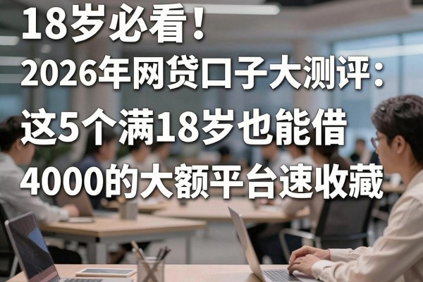 18岁必看!2026年网贷口子大测评:这5个满18岁也能借4000的大额平台速收藏