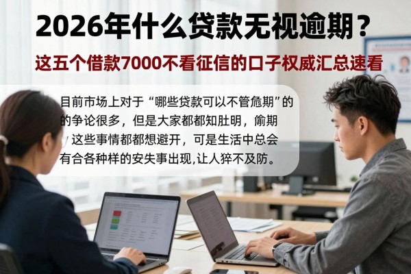 2026年什么贷款无视逾期？这五个借款7000不看征信的口子权威汇总速看！