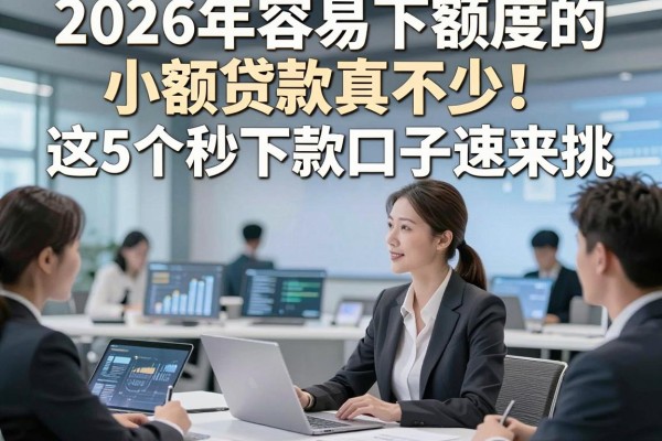 2026年容易下额度的小额贷款真不少!这5个秒下款口子速来挑