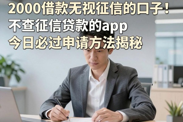 2000借款无视征信的口子!不查征信贷款的app今日必过申请方法揭秘