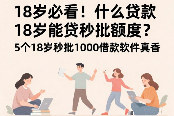 18岁必看!什么贷款18岁能贷秒批额度?这5个18岁秒批1000借款软件真香