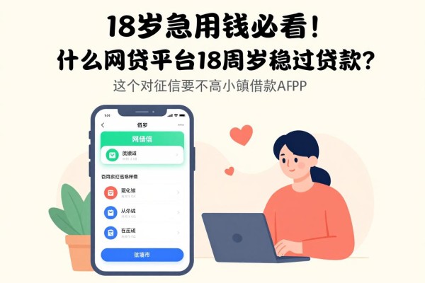 18岁急用钱必看！什么网贷平台18周岁稳过贷款？这5个对征信要求不高的小额借款app，秒过500元