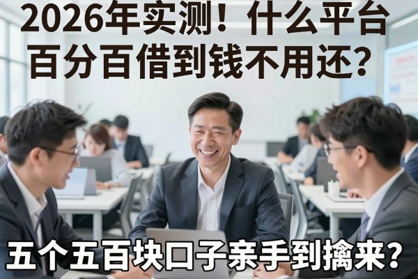 2026年实测!什么平台百分百借到钱不用还?这五个五百块口子手到擒来