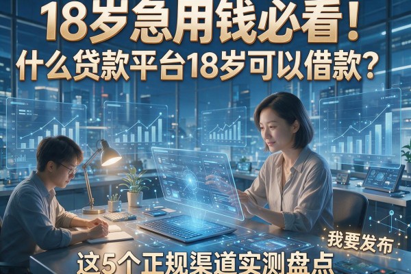 18岁急用钱必看！什么贷款平台18岁可以借款？这5个正规渠道实测盘点