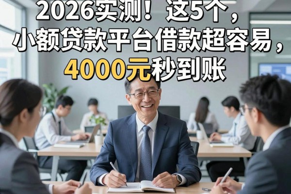 2026实测！这5个小额贷款平台借款超容易，4000元秒到账！
