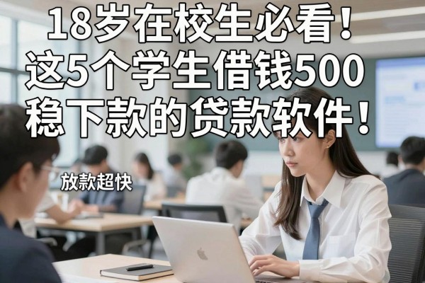 18岁在校生必看！这5个学生借钱500稳下款的贷款软件，放款超快！